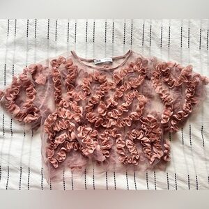 Zara 3D Floral Blouse